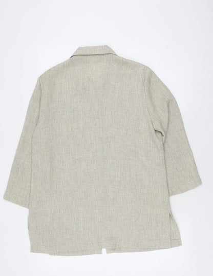 Womens UK Size 14 Eastex Beige  Button-Up