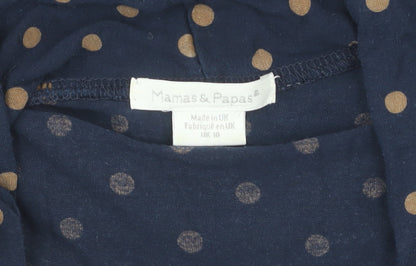 Mamas & Papas Women's Blue Polka Dot Fit & Flare Dress