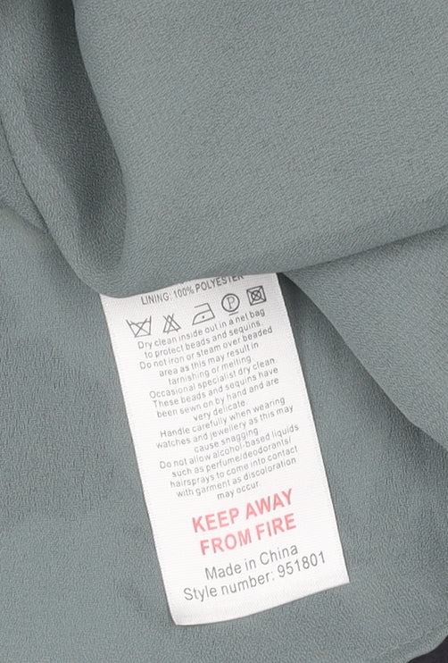 Monsoon Women's Grey Floral A-Line Dress Size 8