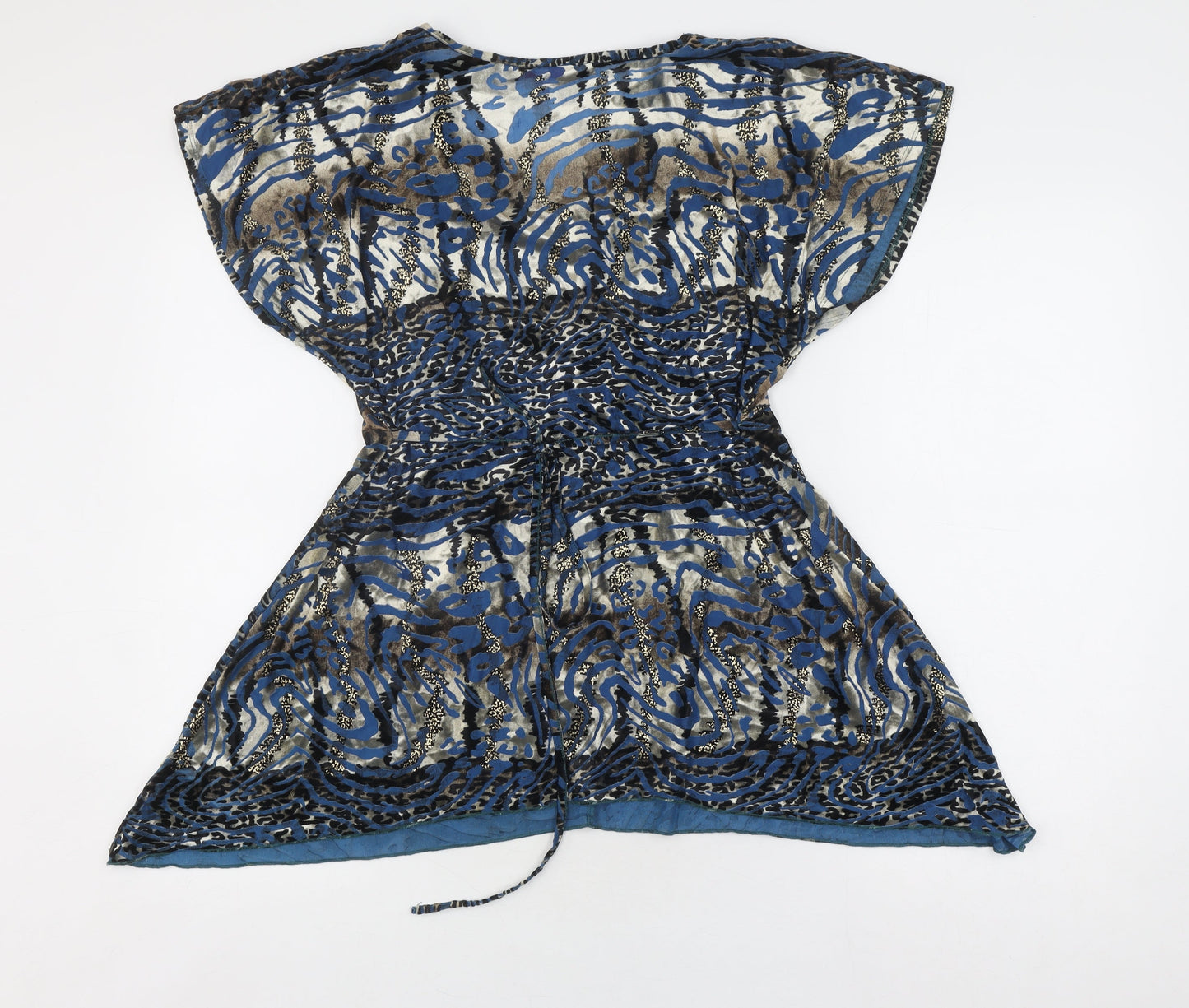 Womens UK Size 14 Marks and Spencer Blue Tunic Blouse