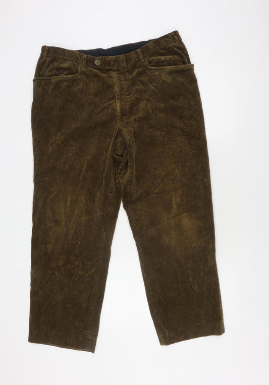 Rhodes-Wood Men's Brown Corduroy Trousers 38R
