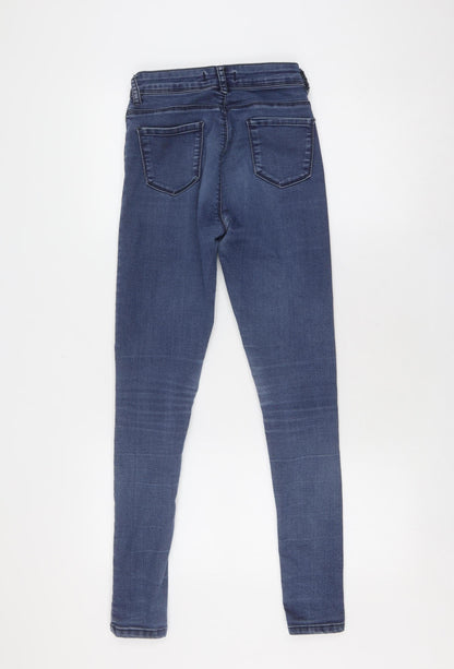 DKY JNS Women's Blue Skinny Jeans, Size 6, High-Rise