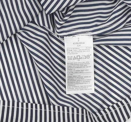 Banana Republic Women's Blue & White Striped Shirt S