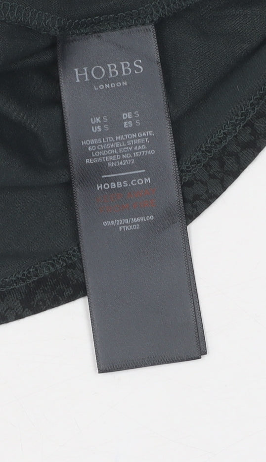 Womens UK Size S Hobbs Green Tunic Blouse