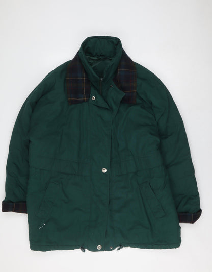 Mens UK Size XL Outerwear Green Parka Coat