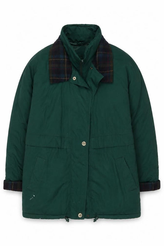 Mens UK Size XL Outerwear Green Parka Coat