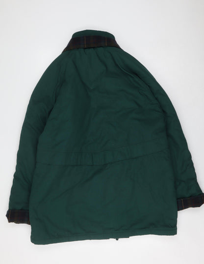 Mens UK Size XL Outerwear Green Parka Coat