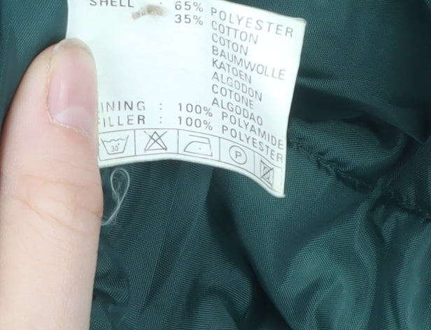 Mens UK Size XL Outerwear Green Parka Coat