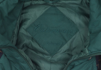 Mens UK Size XL Outerwear Green Parka Coat
