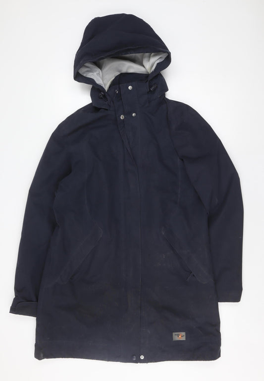 Arctic Storm Women's Blue Rain Coat Size 12, Lined, Hooded