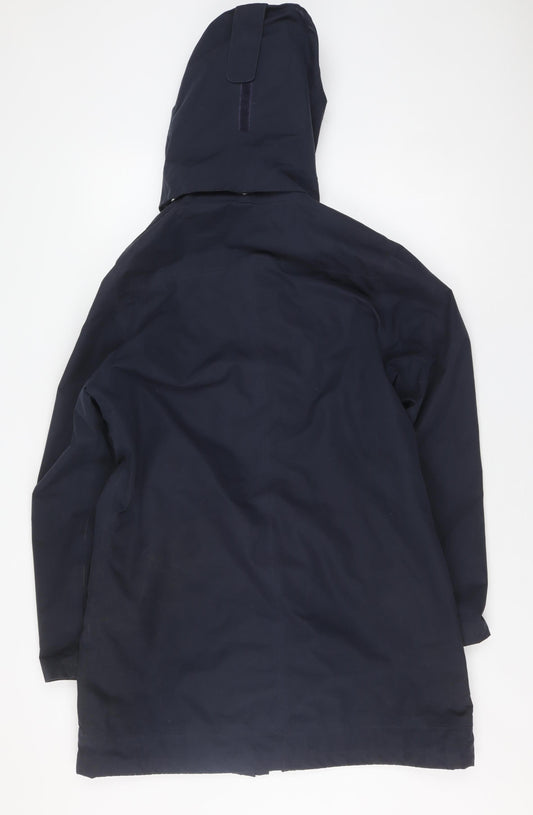 Arctic Storm Women's Blue Rain Coat Size 12, Lined, Hooded