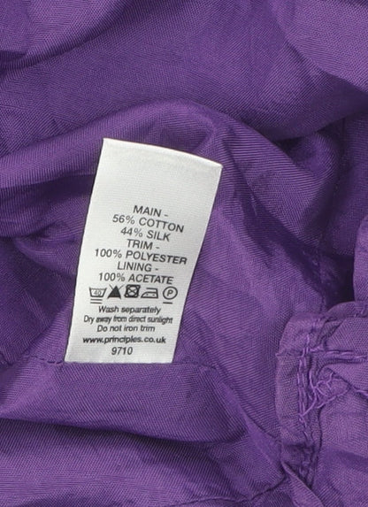 Principles Women's Purple A-Line Knee Length Dress