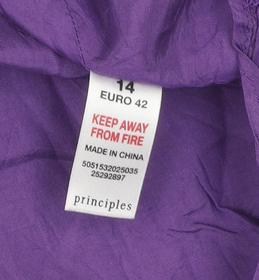 Principles Women's Purple A-Line Knee Length Dress