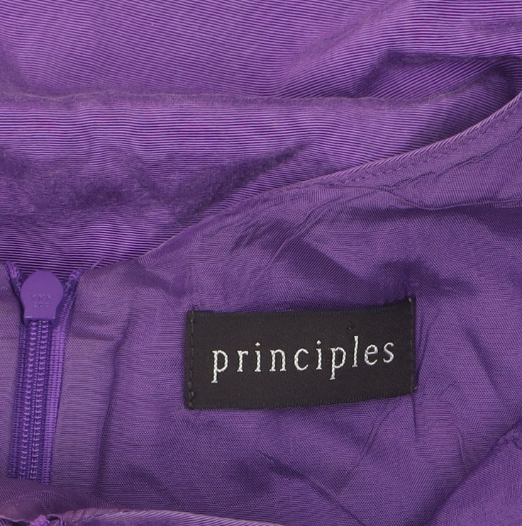 Principles Women's Purple A-Line Knee Length Dress