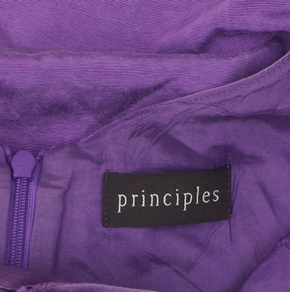Principles Women's Purple A-Line Knee Length Dress