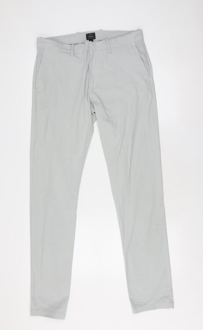 J.Crew Grey Slim Stretch Trousers Unisex Size 33