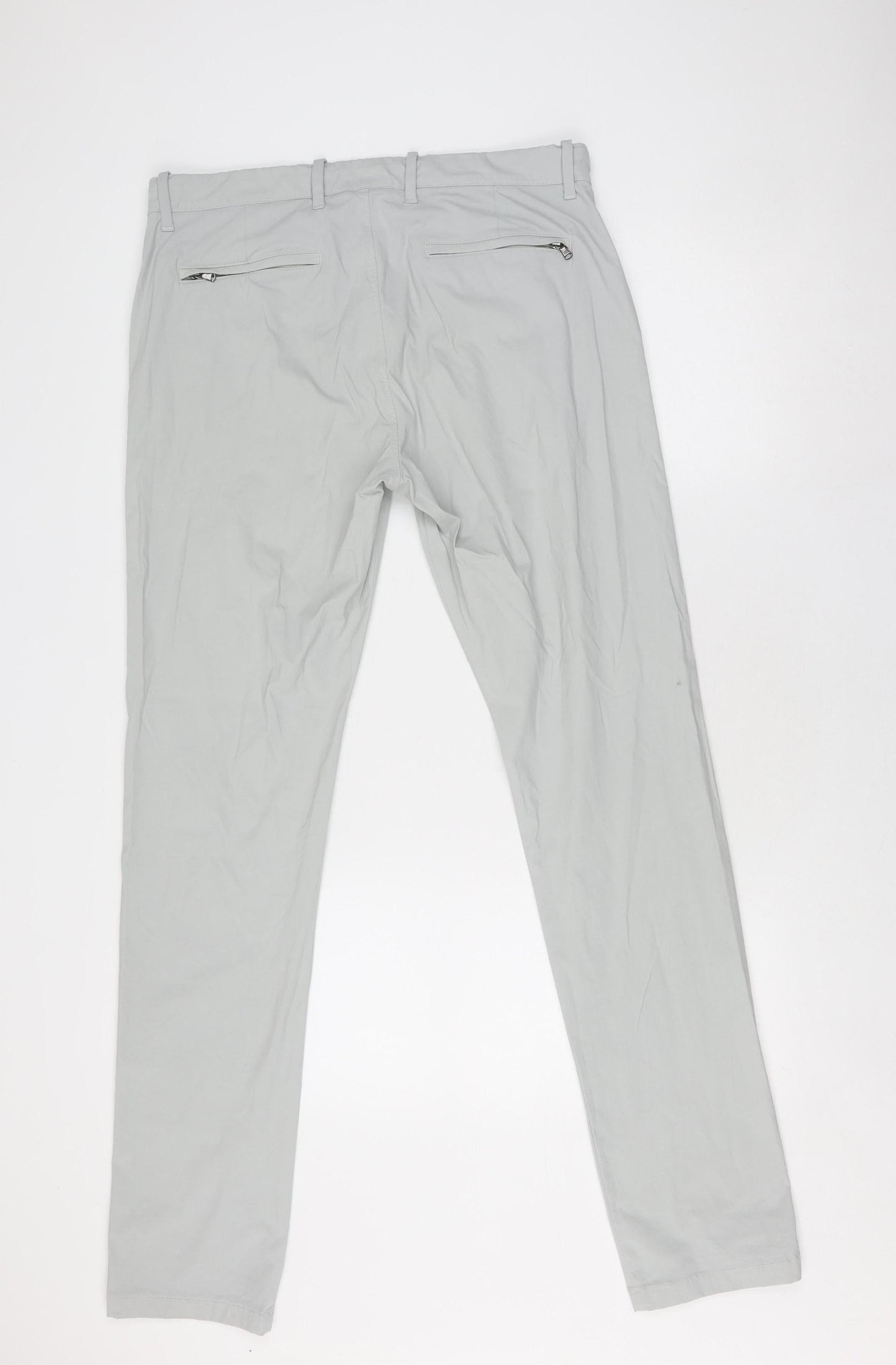 J.Crew Grey Slim Stretch Trousers Unisex Size 33