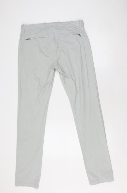 J.Crew Grey Slim Stretch Trousers Unisex Size 33