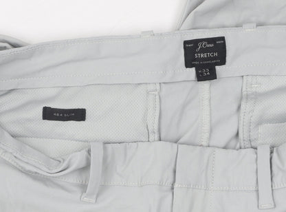 J.Crew Grey Slim Stretch Trousers Unisex Size 33