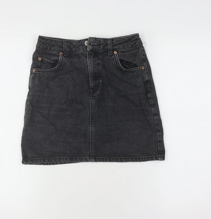 Womens UK Size 8 Topshop Straight & Pencil Denim Skirt