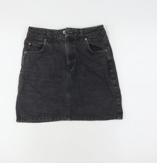 Womens UK Size 8 Topshop Straight & Pencil Denim Skirt