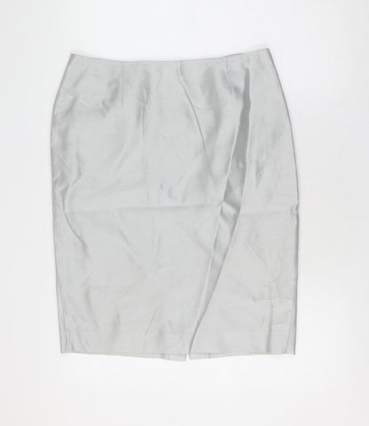 Jaeger Women's Grey Pencil Skirt Size 12