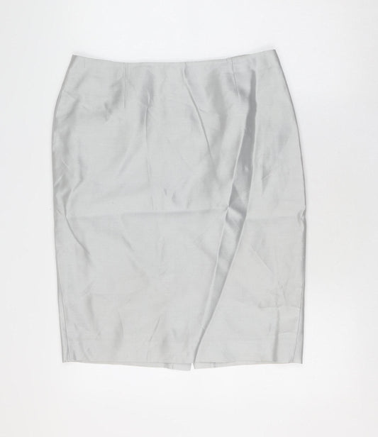 Jaeger Women's Grey Pencil Skirt Size 12