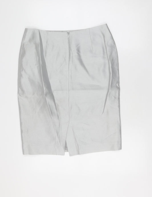Jaeger Women's Grey Pencil Skirt Size 12
