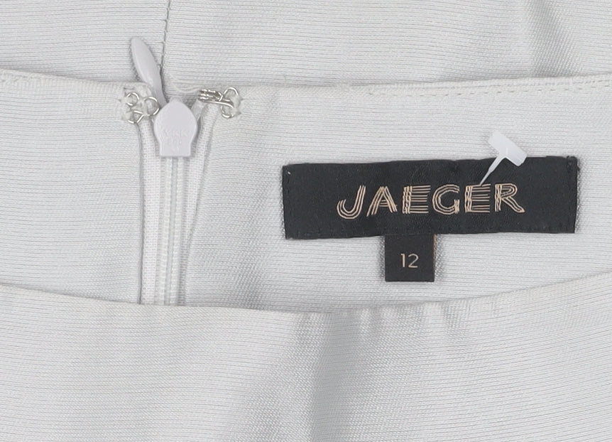 Jaeger Women's Grey Pencil Skirt Size 12