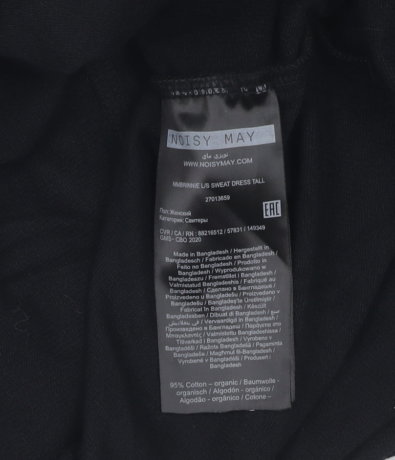 Noisy May Women's Black Cotton Dress, Size S