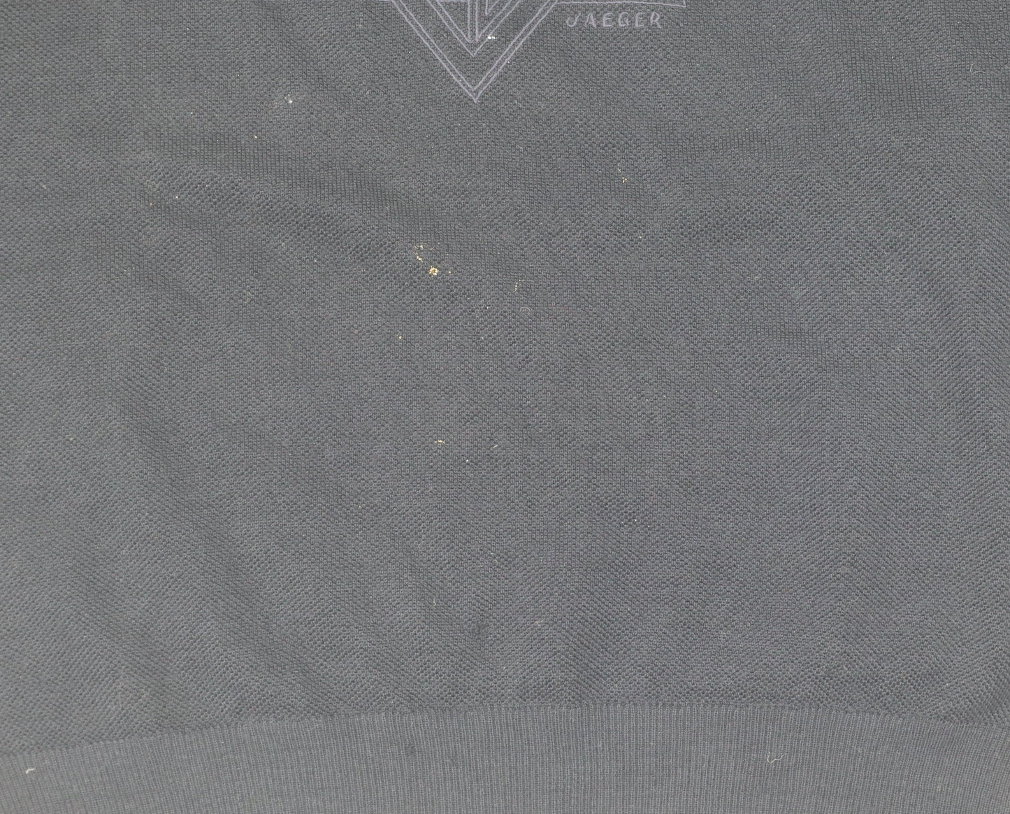 Jaeger Men's Black L Pullover Jumper, Wool Acrylic, Crew Neck