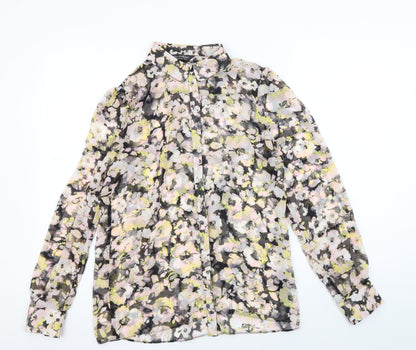 Miss Selfridge Women's Floral Blouse, Size 8, Multicoloured