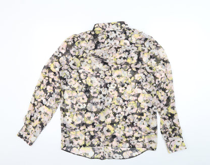 Miss Selfridge Women's Floral Blouse, Size 8, Multicoloured