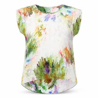 Womens UK Size 8 Topshop Multicoloured Basic Blouse