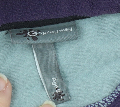 Sprayway Girls Purple 3-in-1 Fleece Jacket, Size 6 Years