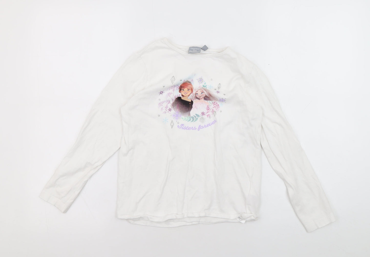 Teens UK Size 134 Disney White Basic T-Shirt