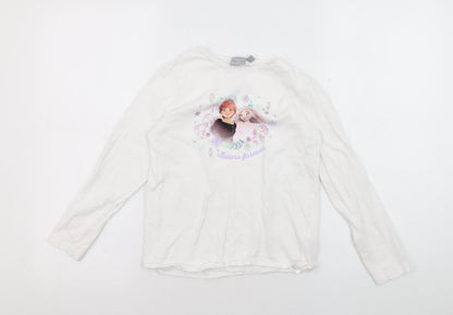 Teens UK Size 134 Disney White Basic T-Shirt