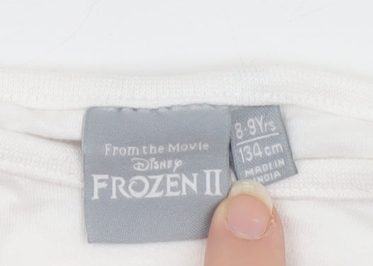 Teens UK Size 134 Disney White Basic T-Shirt