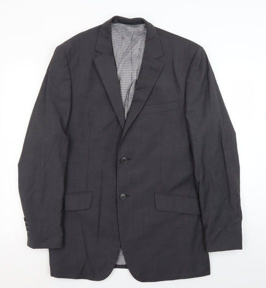 Mens UK Size 40 Ben Sherman Regular Grey Suit Jacket