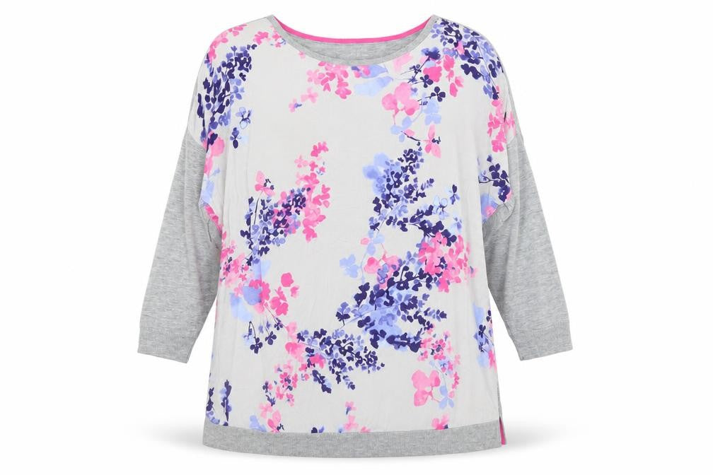 Womens UK Size 10 Joules Grey Jersey T-Shirt