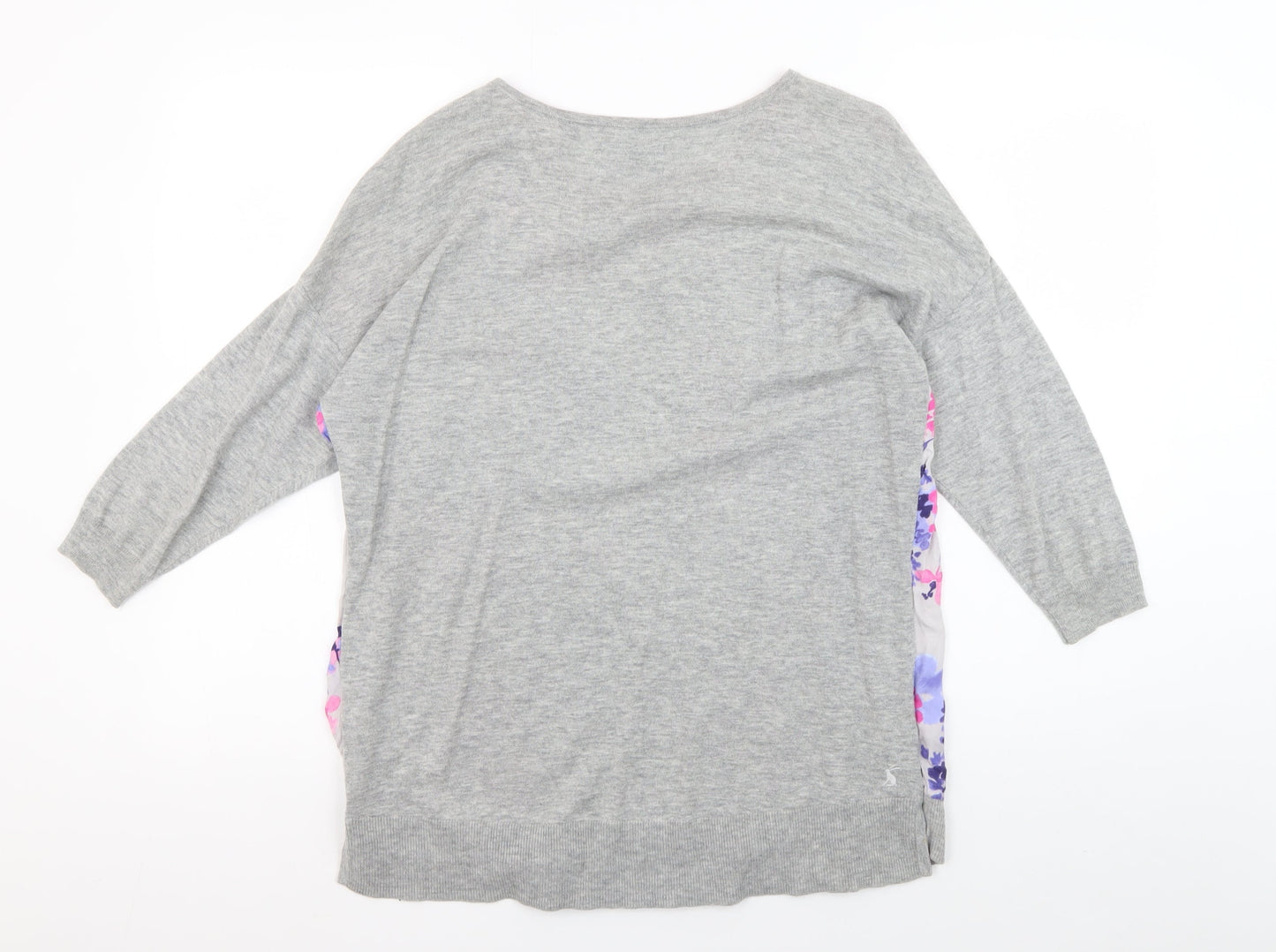 Womens UK Size 10 Joules Grey Jersey T-Shirt
