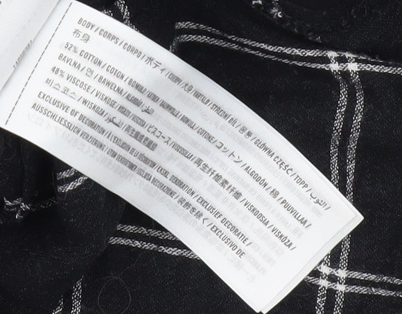 Abercrombie & Fitch Women's XS Black Check Shirt