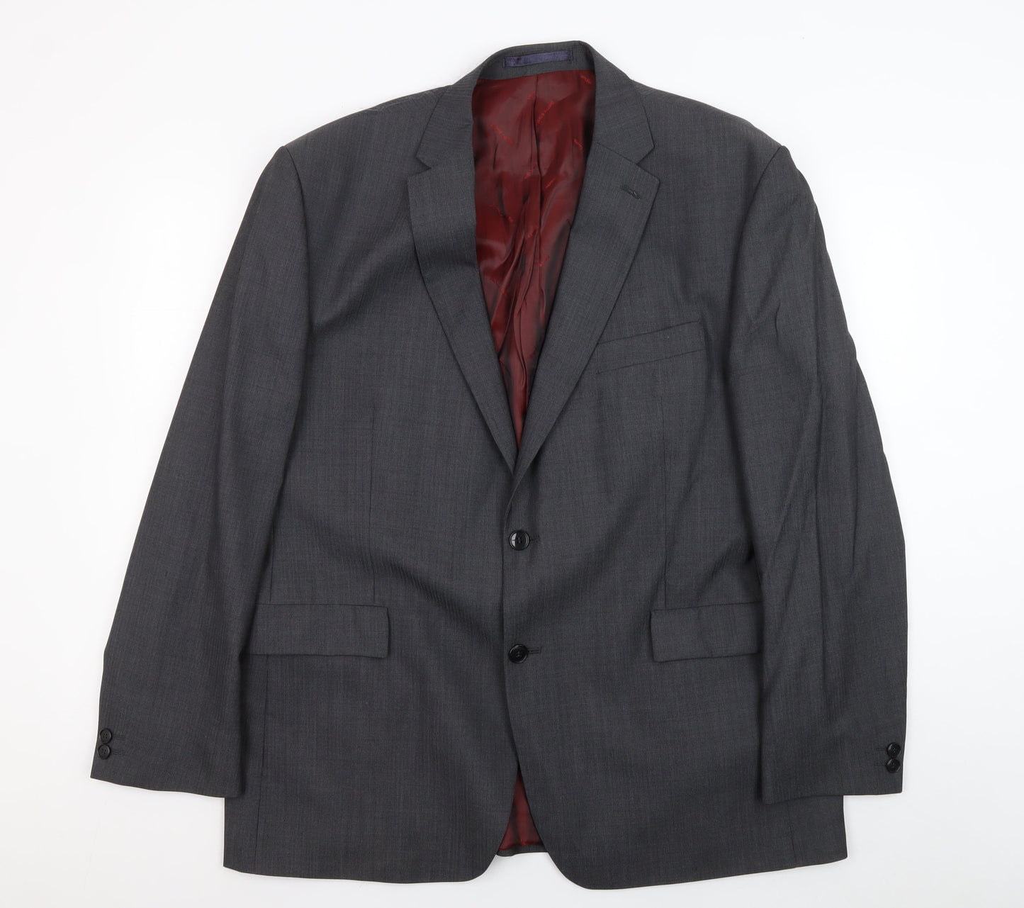 Mens UK Size 46 Pierre Cardin Regular Grey Suit Jacket