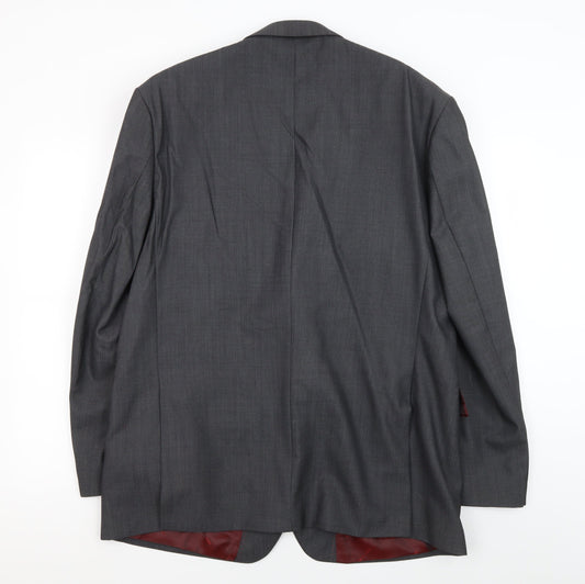 Mens UK Size 46 Pierre Cardin Regular Grey Suit Jacket