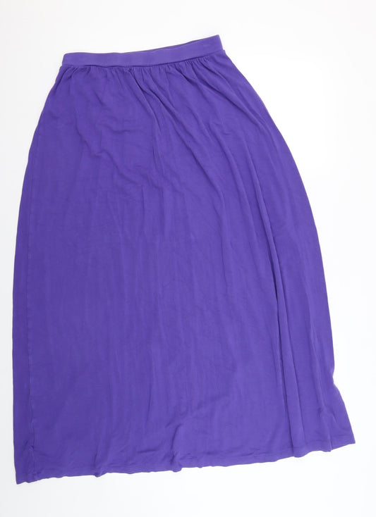 Boden Women's Purple Long Skirt, UK 20, Viscose Blend