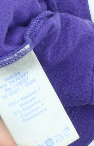 Boden Women's Purple Long Skirt, UK 20, Viscose Blend