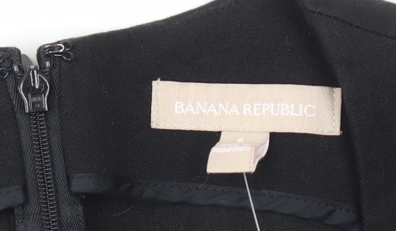 Banana Republic Women's Black Sheath Dress Size 6