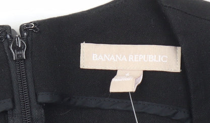 Banana Republic Women's Black Sheath Dress Size 6