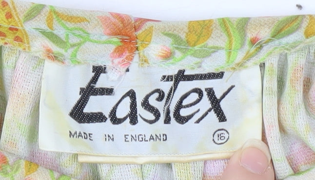 Womens UK Size 16 Eastex Multicoloured Tunic Blouse