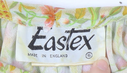 Womens UK Size 16 Eastex Multicoloured Tunic Blouse